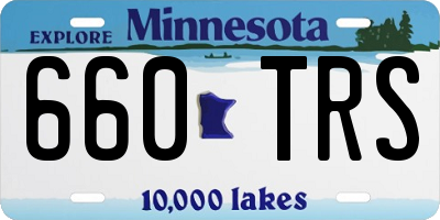 MN license plate 660TRS