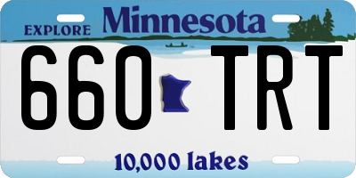 MN license plate 660TRT