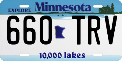 MN license plate 660TRV