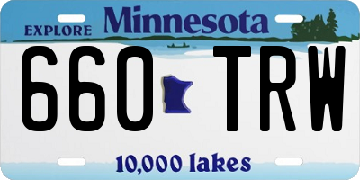 MN license plate 660TRW
