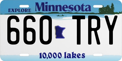 MN license plate 660TRY