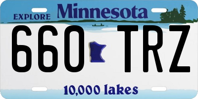 MN license plate 660TRZ