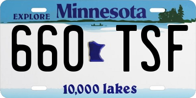 MN license plate 660TSF