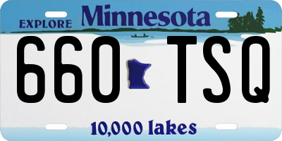 MN license plate 660TSQ