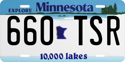 MN license plate 660TSR