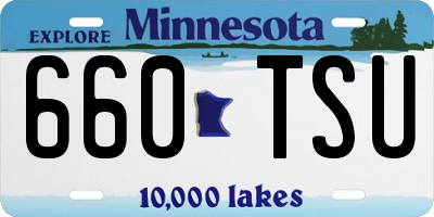 MN license plate 660TSU