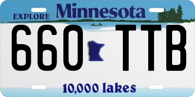 MN license plate 660TTB