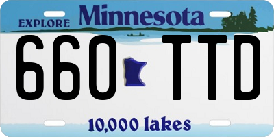 MN license plate 660TTD