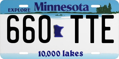 MN license plate 660TTE