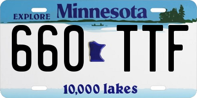 MN license plate 660TTF