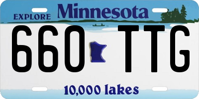 MN license plate 660TTG