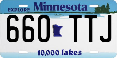 MN license plate 660TTJ