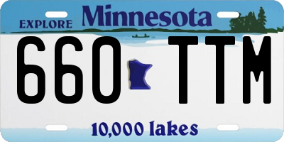 MN license plate 660TTM