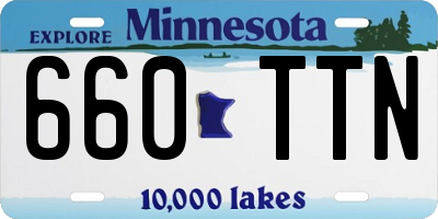 MN license plate 660TTN