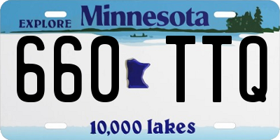 MN license plate 660TTQ