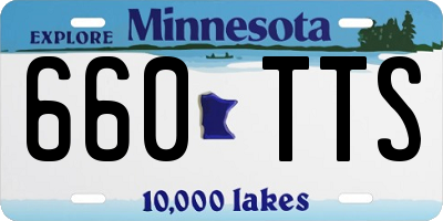 MN license plate 660TTS