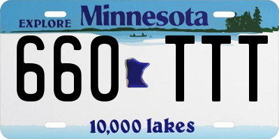 MN license plate 660TTT