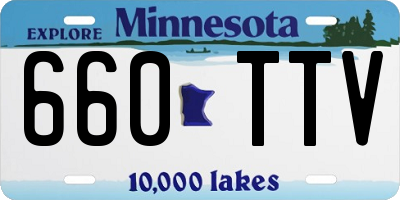 MN license plate 660TTV