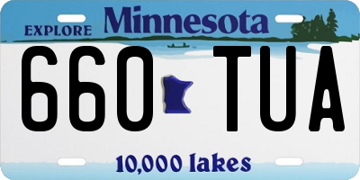 MN license plate 660TUA