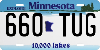 MN license plate 660TUG