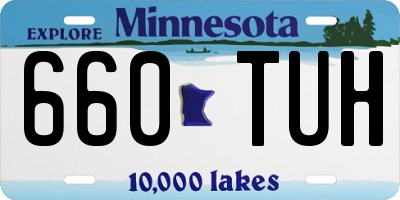 MN license plate 660TUH