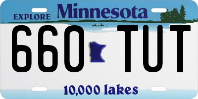 MN license plate 660TUT