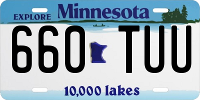 MN license plate 660TUU