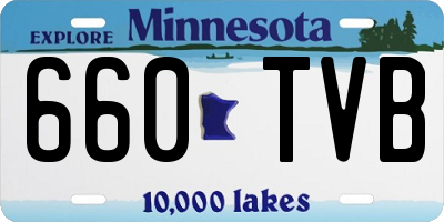 MN license plate 660TVB
