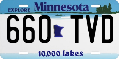 MN license plate 660TVD
