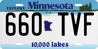 MN license plate 660TVF