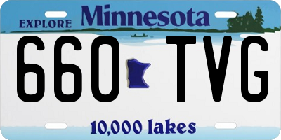 MN license plate 660TVG