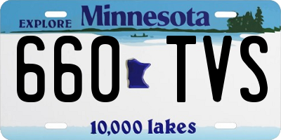 MN license plate 660TVS