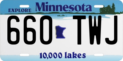 MN license plate 660TWJ
