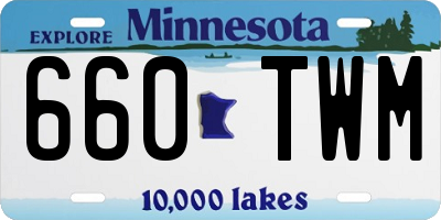 MN license plate 660TWM