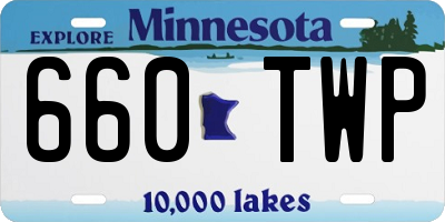 MN license plate 660TWP