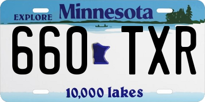 MN license plate 660TXR