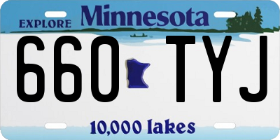 MN license plate 660TYJ