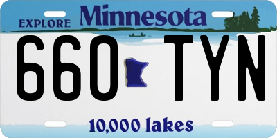 MN license plate 660TYN