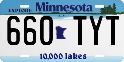 MN license plate 660TYT