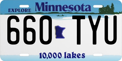 MN license plate 660TYU
