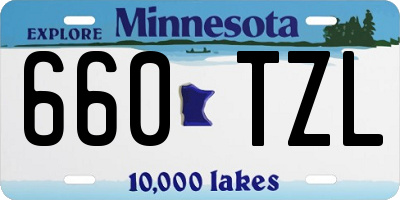 MN license plate 660TZL