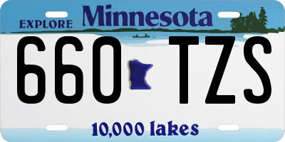 MN license plate 660TZS