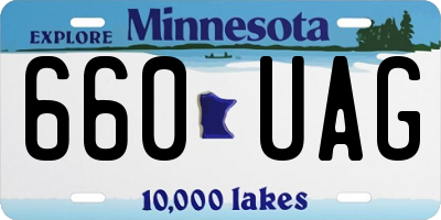 MN license plate 660UAG