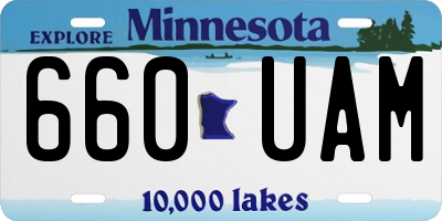 MN license plate 660UAM