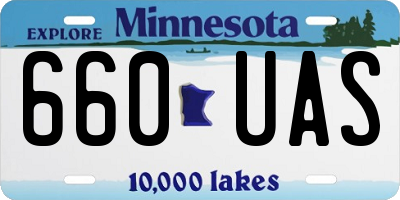 MN license plate 660UAS