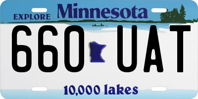 MN license plate 660UAT