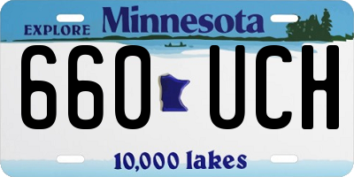 MN license plate 660UCH