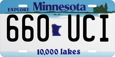 MN license plate 660UCI