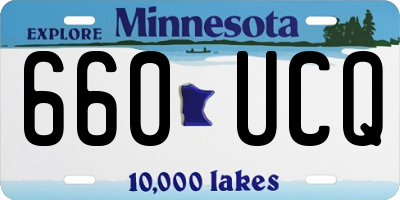 MN license plate 660UCQ