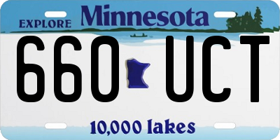 MN license plate 660UCT